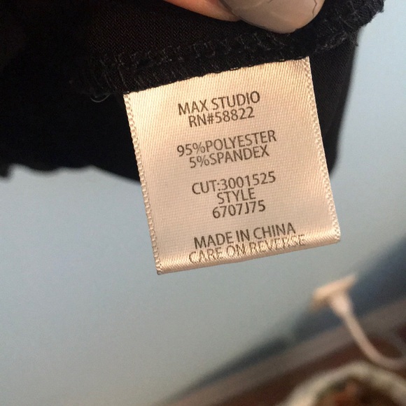 Black lace up blouse - Picture 3 of 4